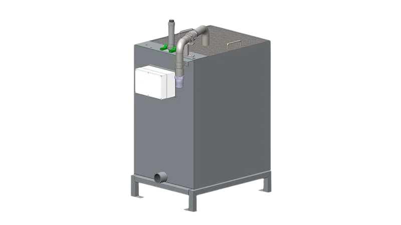 Wientjens AquaDrain water recovery system - Specialised filtration system for the collection of solid waste during the filtration process.