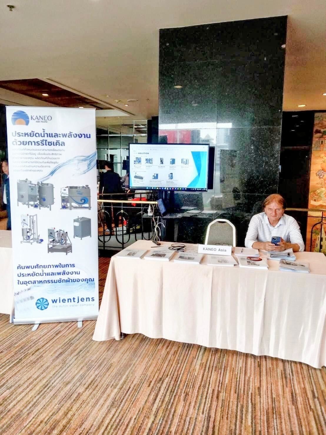 Wientjens industrial water recycling system installed at a commercial laundry in Thailand - Kaneo Asia Pacific provides complete installation, commissioning, and ongoing support for water recovery solutions that reduce consumption by 45-65%